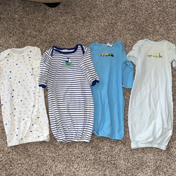 Carter's Pajamas 4 Baby Boy Sleeper Gowns 3 Months Poshmark
